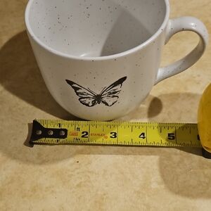 Speckled White Butterfly Mug